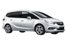 Car Hire Hackney - Vauxhall Zafira 5 + 2 - Minibus hire Hackney